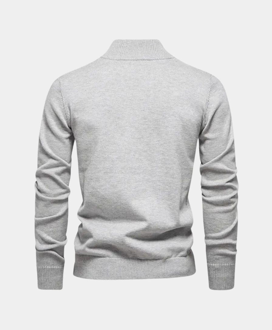 Stoyan - Half Zip Knitted Sweater