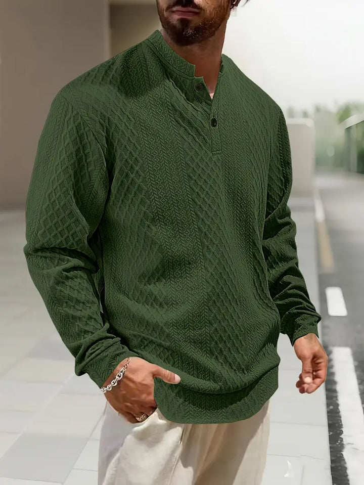 Warriner - Long Sleeve Sweatshirt With Geometric Pattern