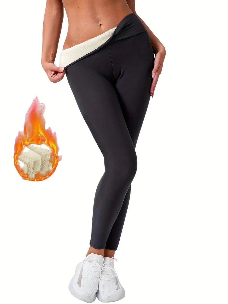 Aafke - High Waist Fleece Lined Leggings