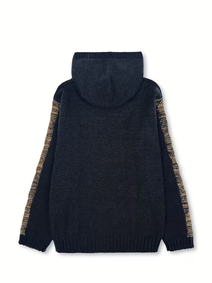 Cypriana - Elegant Knitted Sweater With Hood