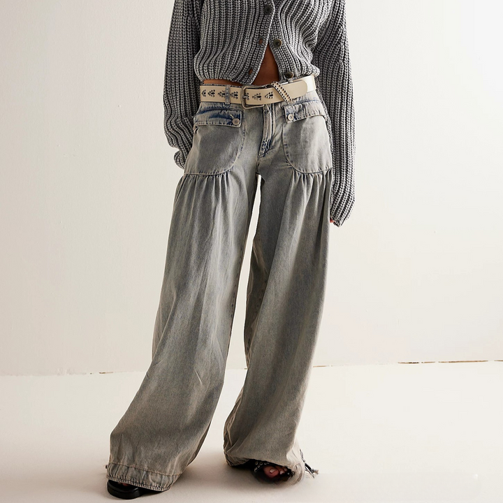 Zilda - Elegant Flowy-Fit Jeans