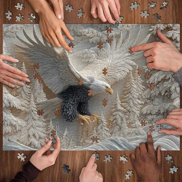 TalonCraft - Carved Eagle Puzzle Home Decor