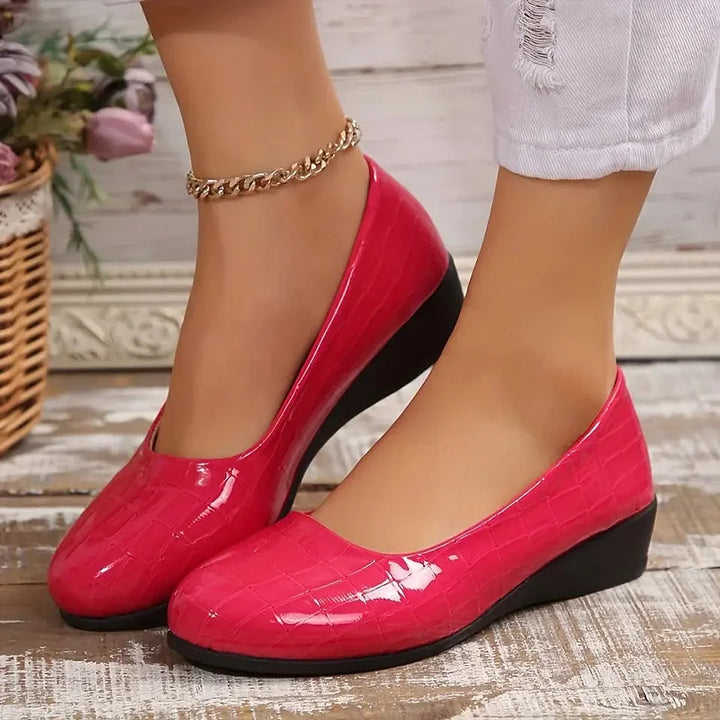 Zatia - Breathable Leather Wedge Shoes