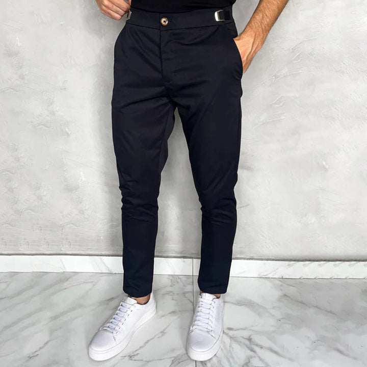 Matan - Classic Stretch Slim Fit Trousers