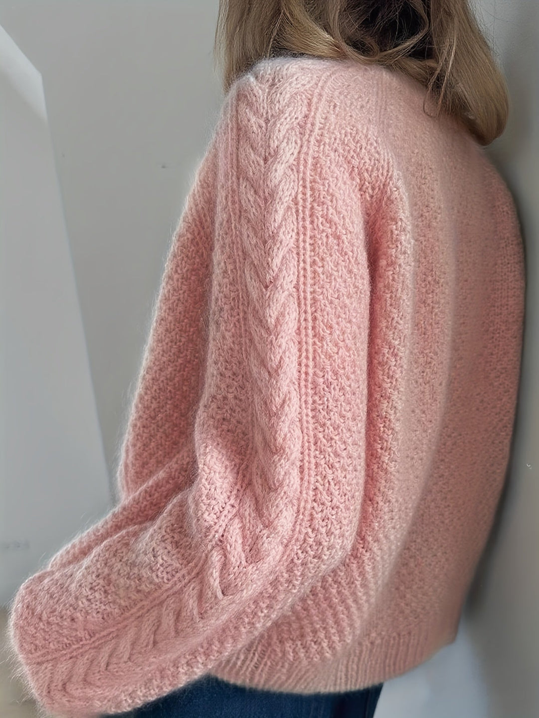 Dwina -  Cable Knitted Cardigan With Button