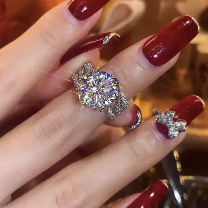 Halyna - 3-Carat Super Flash Moissanite Ring