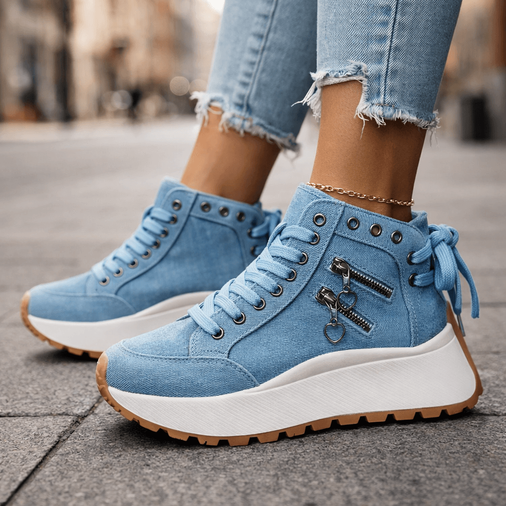 Kamala - Chunky Sole Lace-Up Sneaker