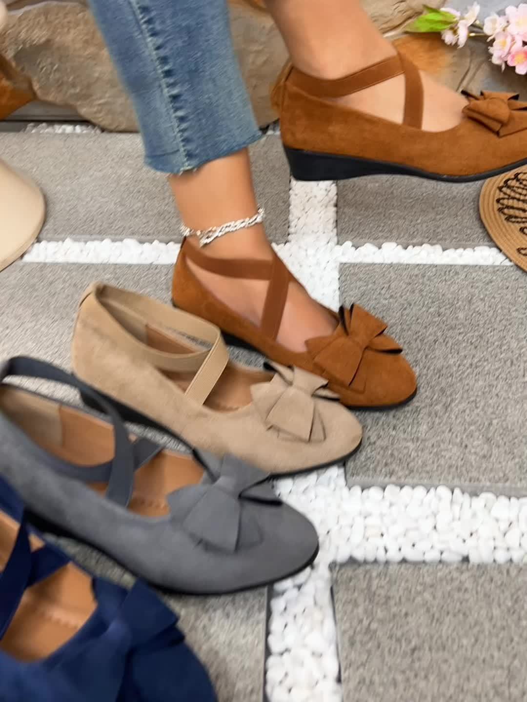 Zuzan - Elegant Non-Slip Bowtie Sandal With Strap