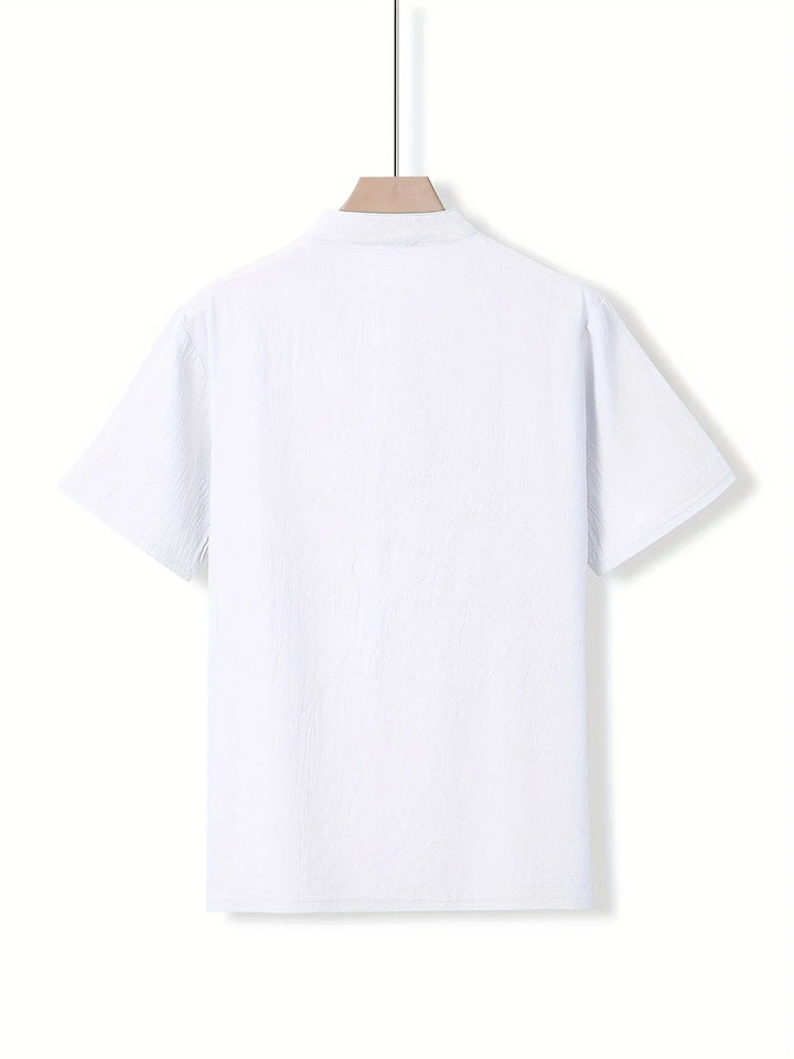 Markos - Casual Short Sleeve Shirt With Button