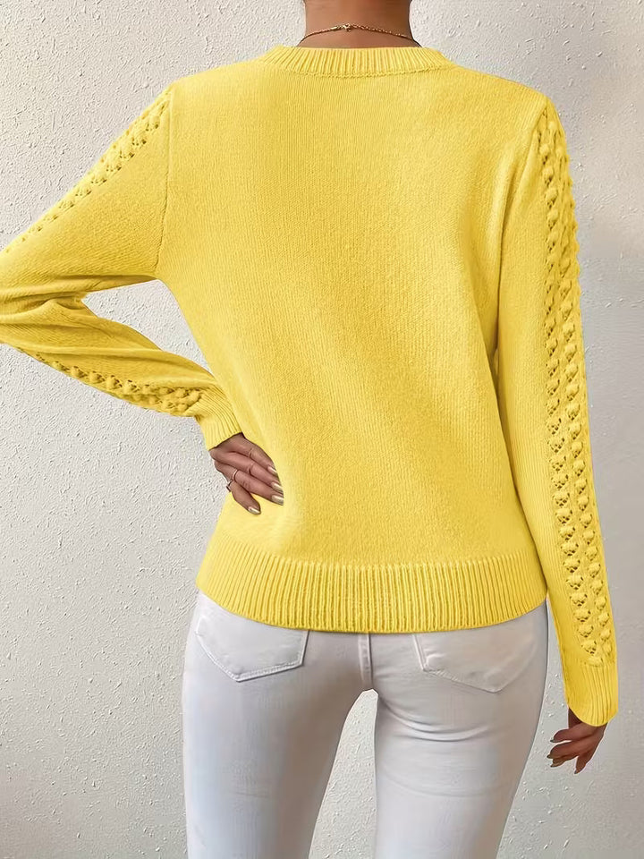 Shannen - Long Sleeve Knitted Sweater