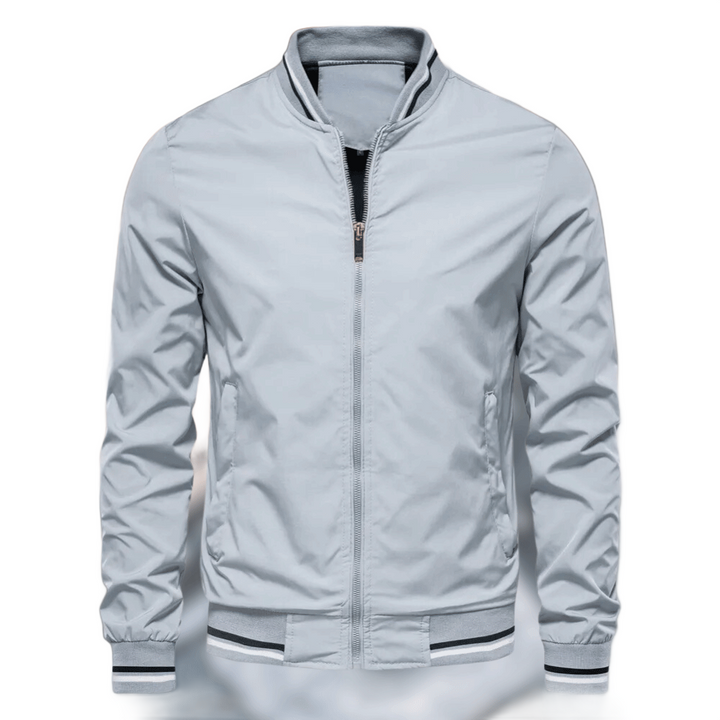 Noam - Classic Striped Trim Bomber Jacket