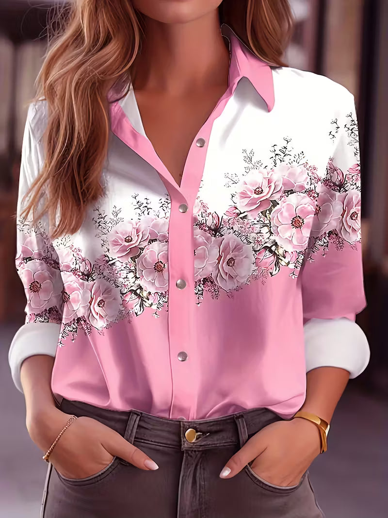 Yaleian - Floral Shirt with Button