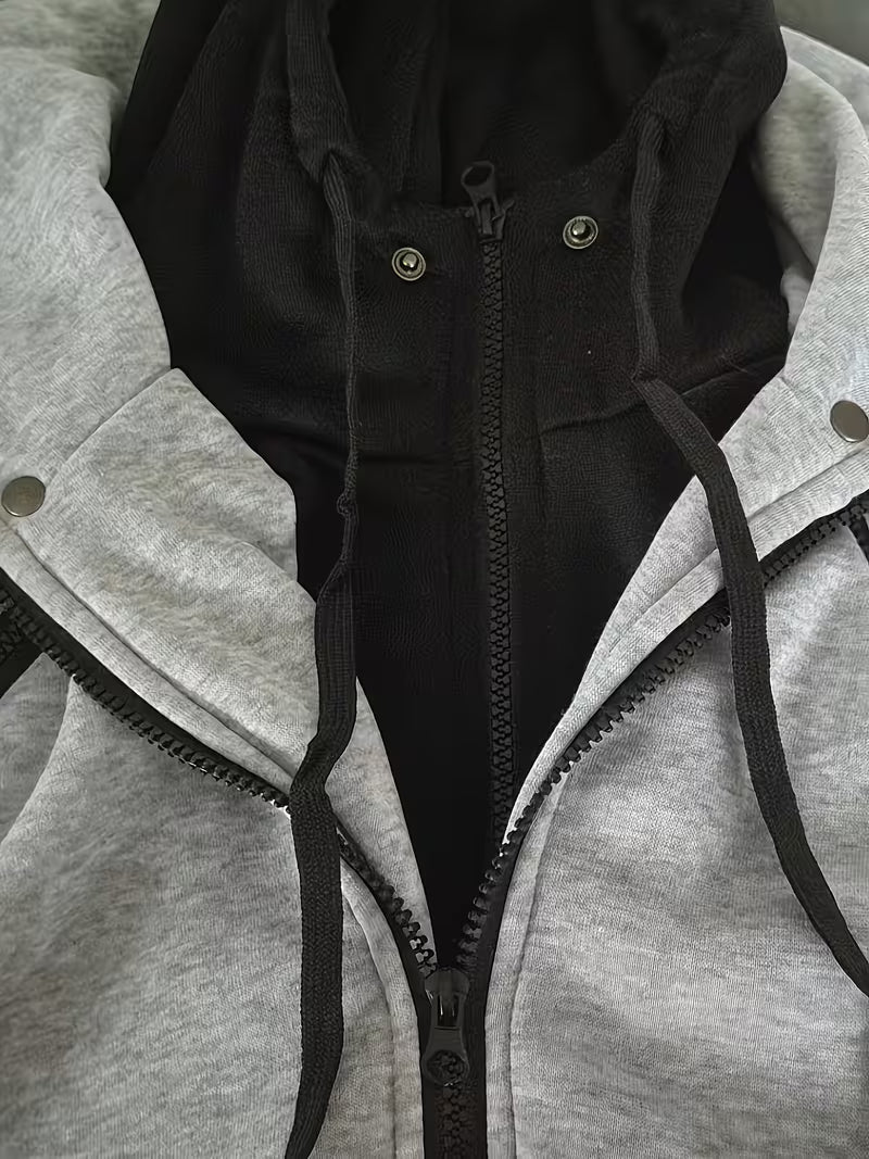 Griffiths - Regular Fit Long Sleeve Quarter Zip Hoodie