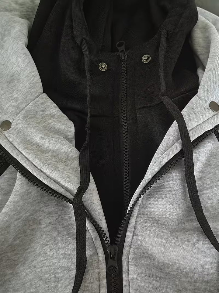 Griffiths - Regular Fit Long Sleeve Quarter Zip Hoodie