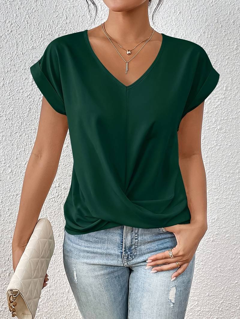 Severija - Stylish V-Neck Top