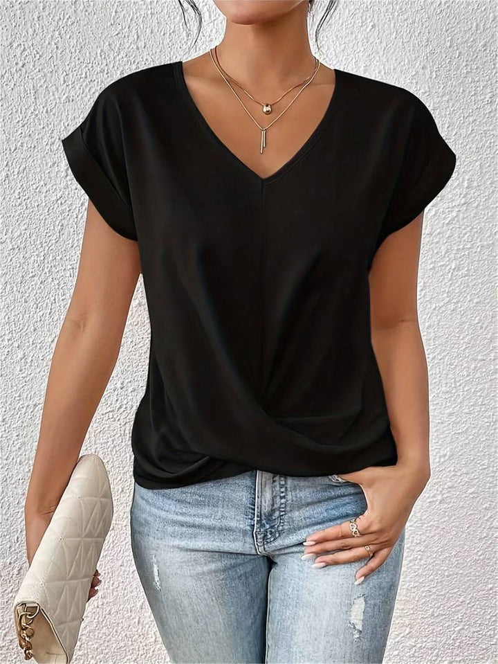 Severija - Stylish V-Neck Top