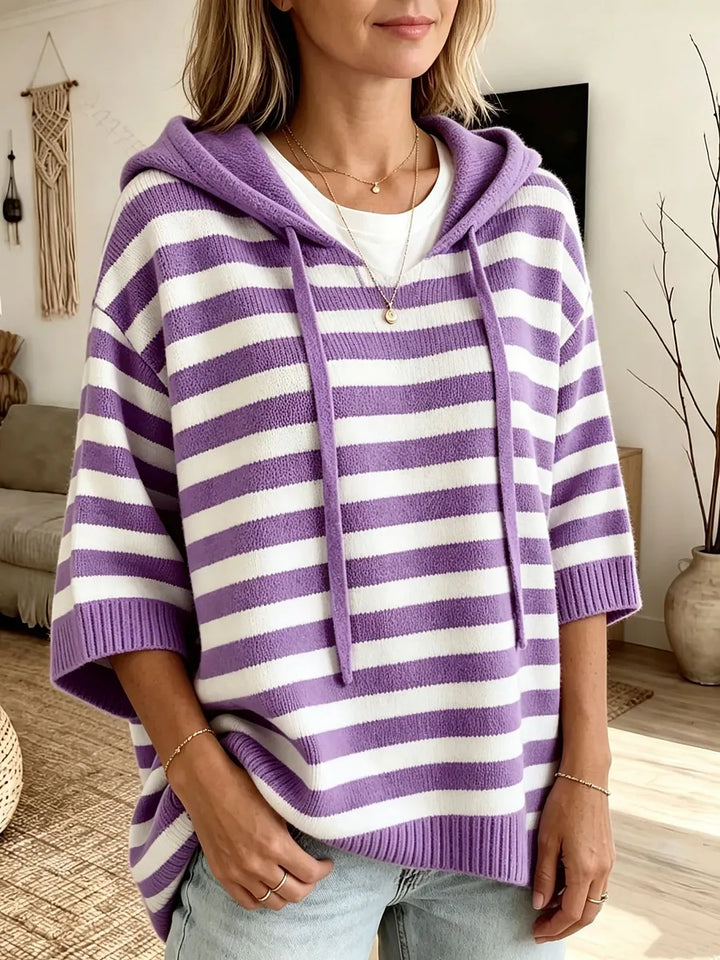 Kiera - Oversized Striped Hoodie