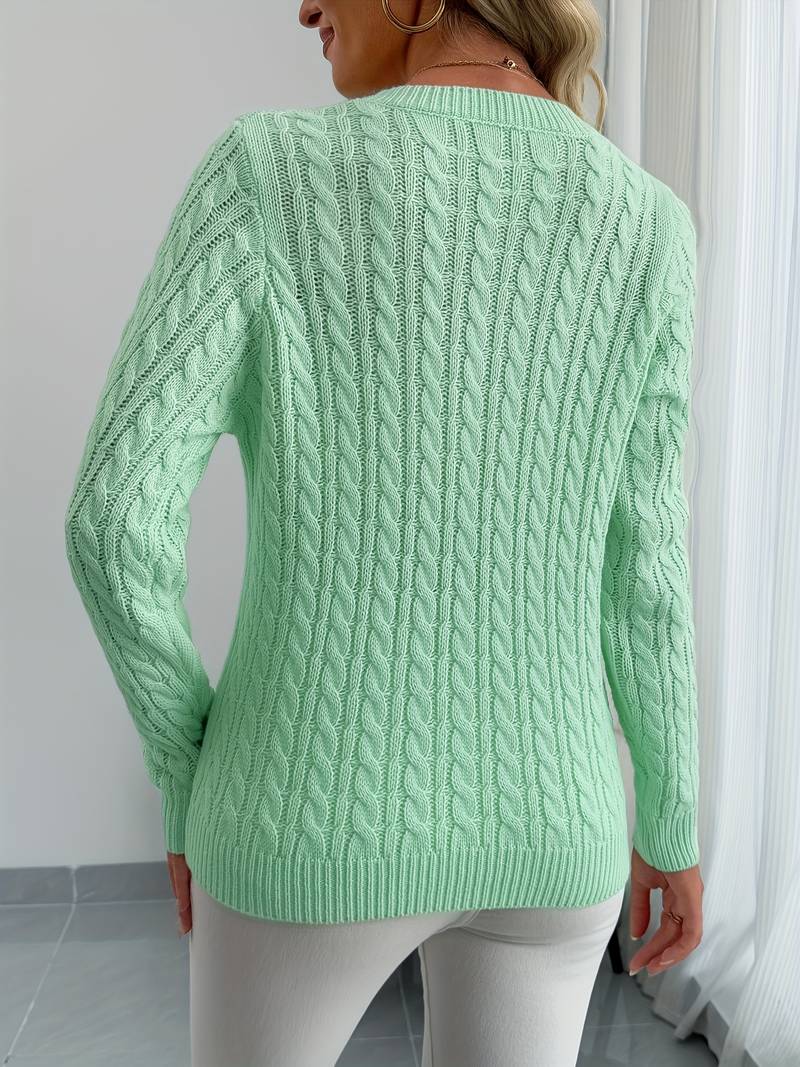 Sivanit - Long Sleeve Ribbed Sweater