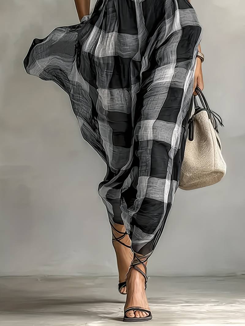 Nethara - Elegant Autumn Dress With Belt