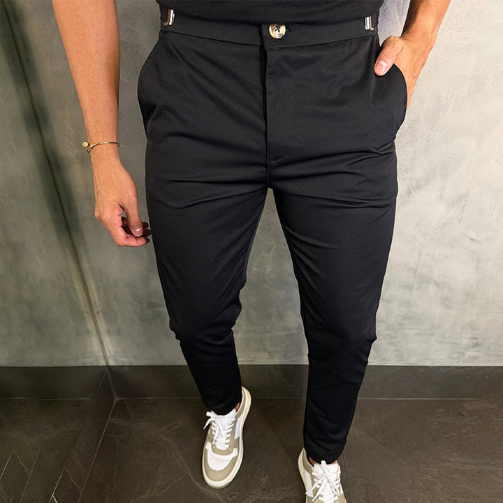 Matan - Classic Stretch Slim Fit Trousers