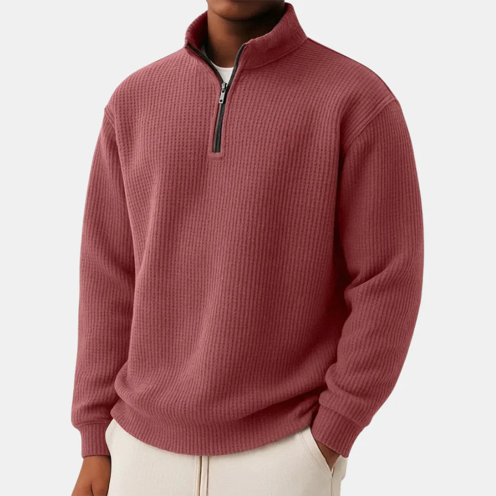 Shachar - Casual Zip-Up Sweater