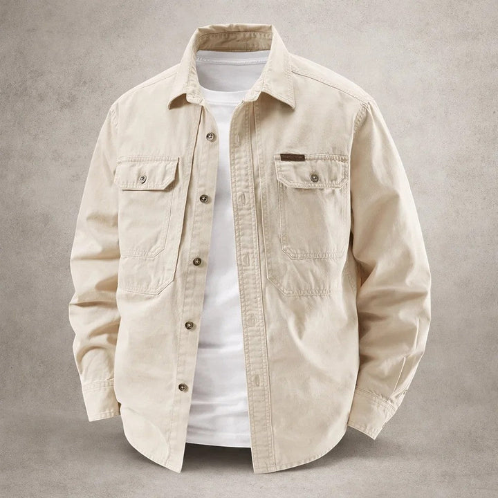 Prosper - Cotton Overshirt With Long Sleeve