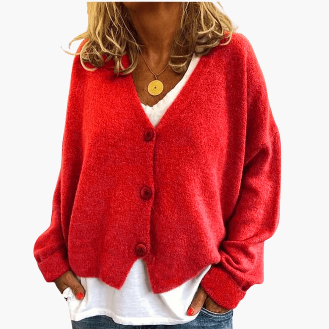 Lucrora - Long Sleeve Knitted Cardigan
