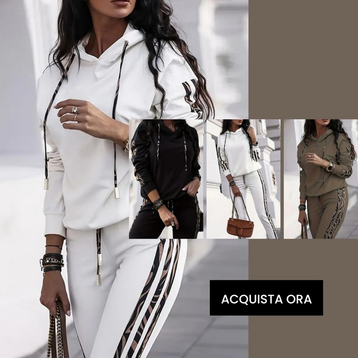 Yvetta - Hooded Tracksuit Set