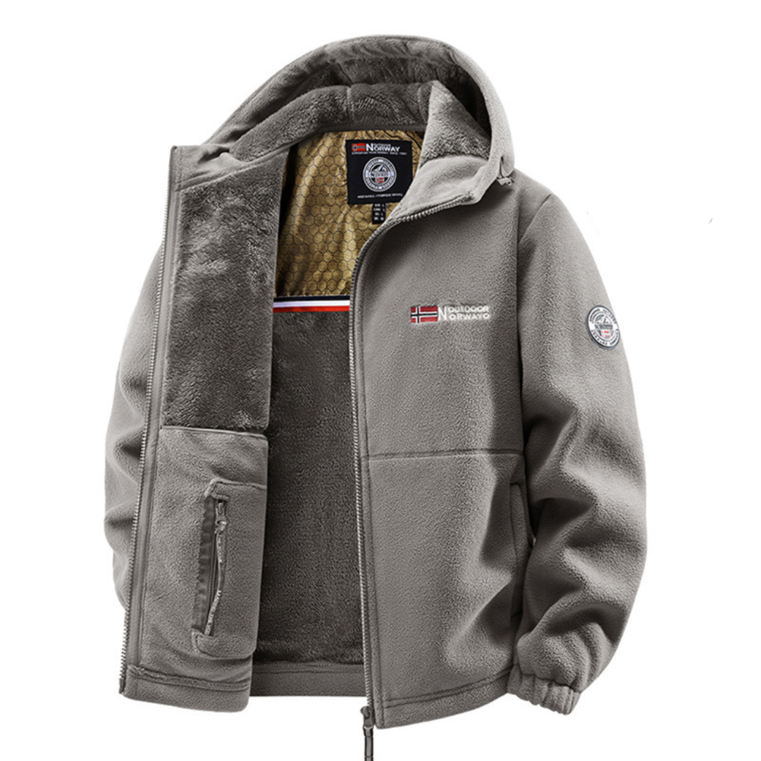 Hales - Fleece Winter Jacket with Zipper