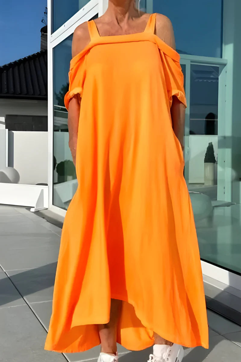 Vathsala - Long Off-Shoulder Summer Dress