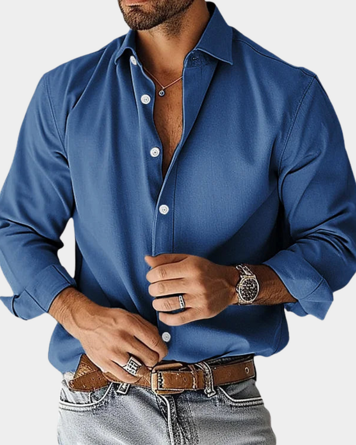 Pinchas - Long Sleeve Button-Down Shirt