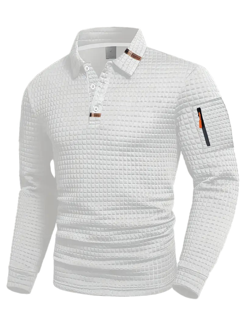 Ephraim - Textured Polo Shirt With Sleeve Pocket