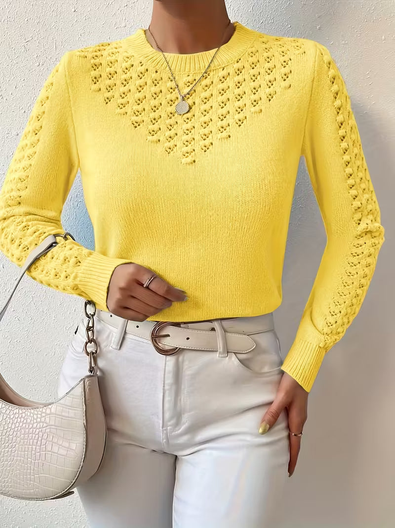 Shannen - Long Sleeve Knitted Sweater