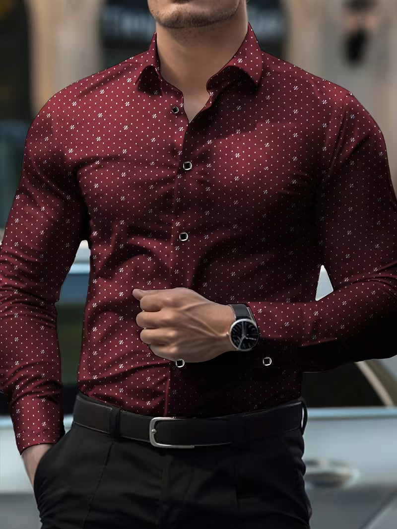 Spyros - Long Sleeve Shirt With Button Front
