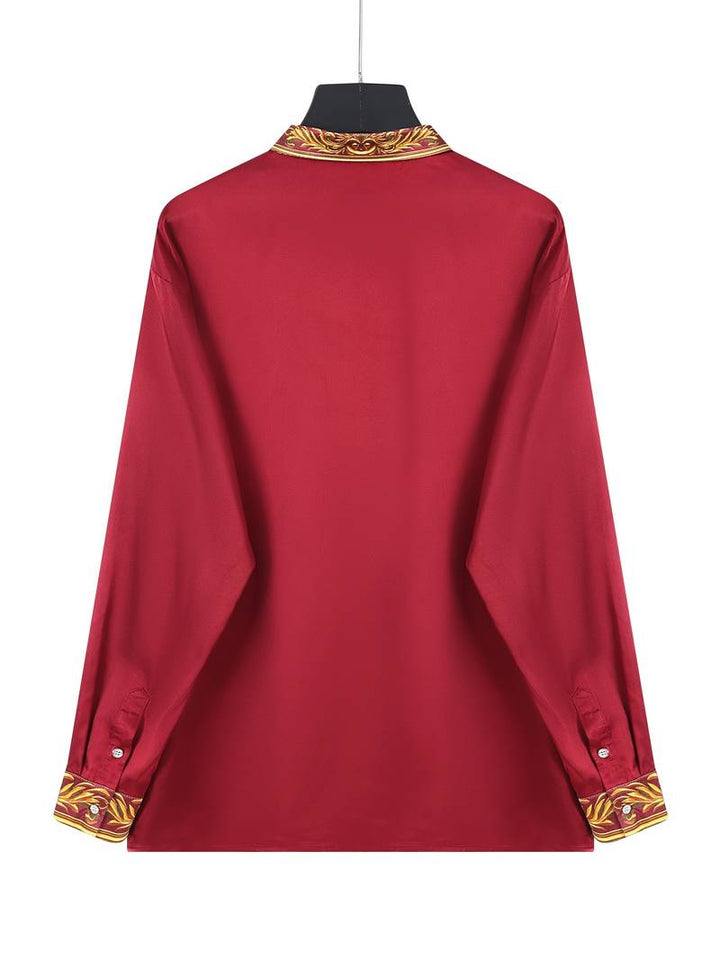 Vygantas - Elegant Patchwork Long Sleeve Shirt