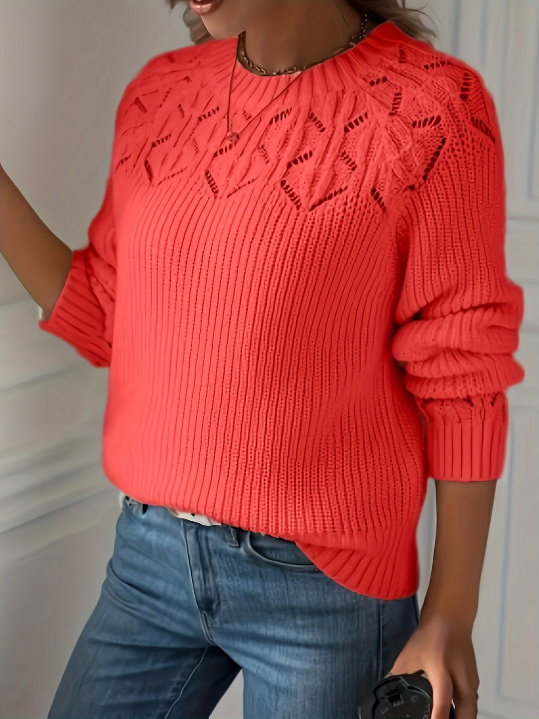 Nasia - Eelegant Long Sleeve Sweater