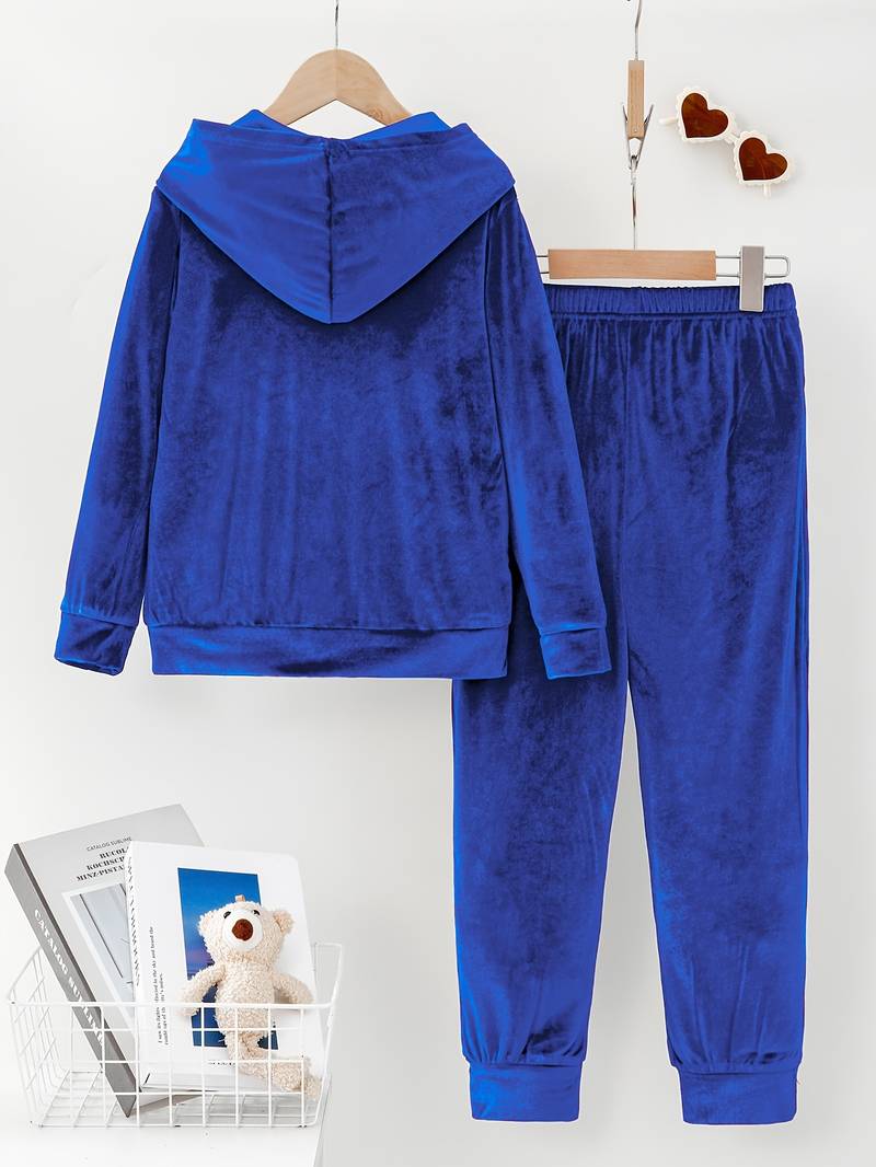 Tiferet - Elegant Hooded Sweater And Trousers Set