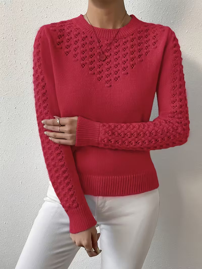 Shannen - Long Sleeve Knitted Sweater