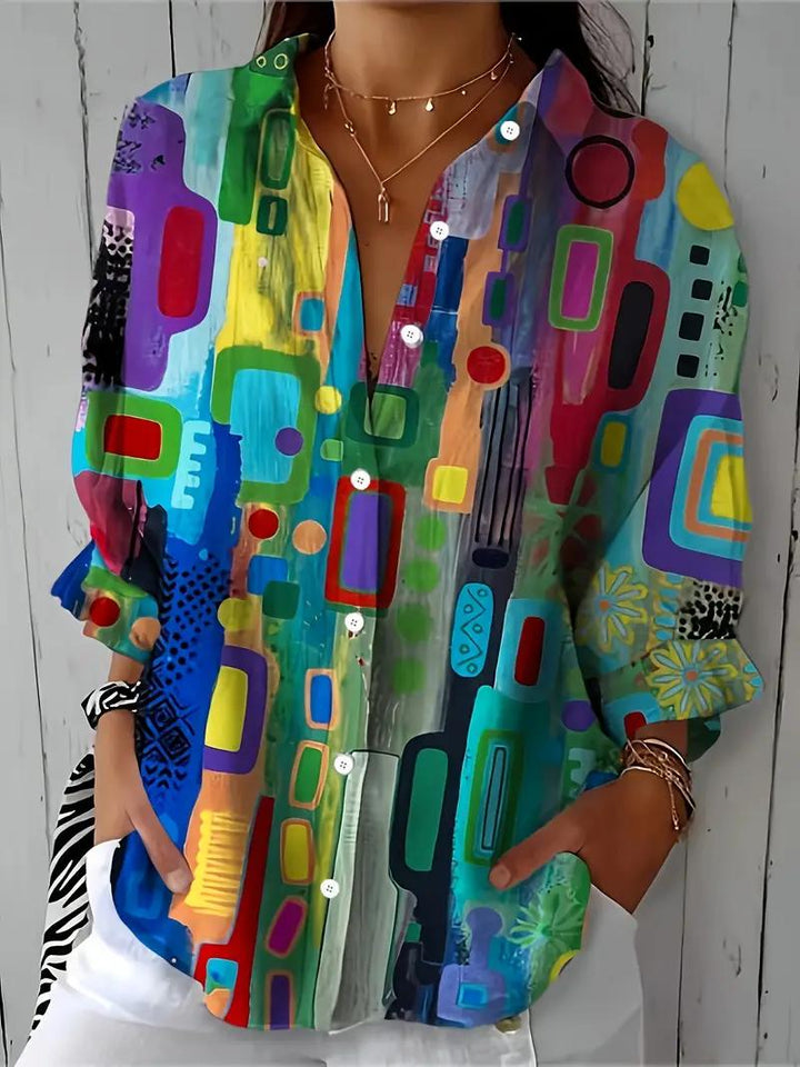 Hunia - Stylish Multicolored Blouse