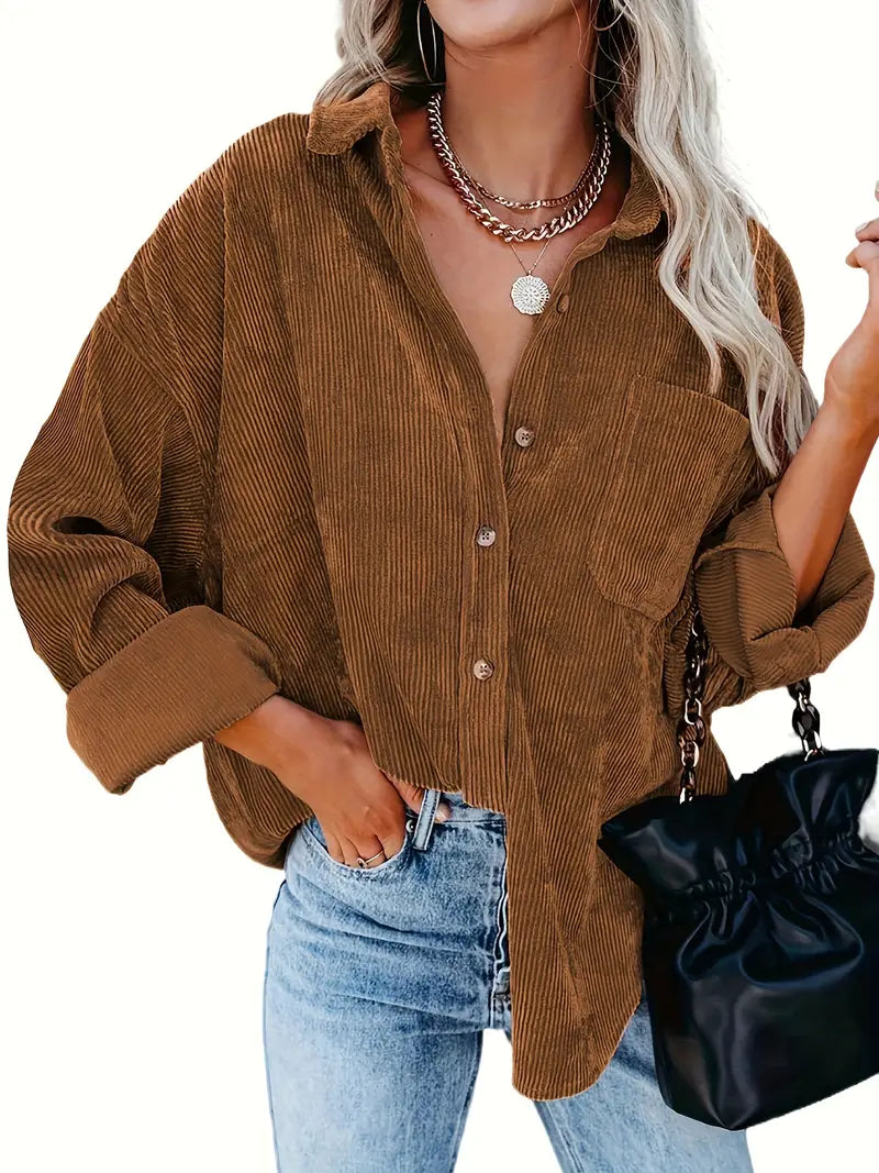 Irmela - Long Sleeve Button Shirt