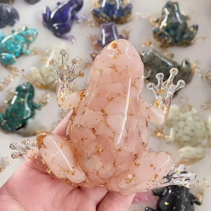 Frostone - Crystal Frog Sculpture For Home Decoration