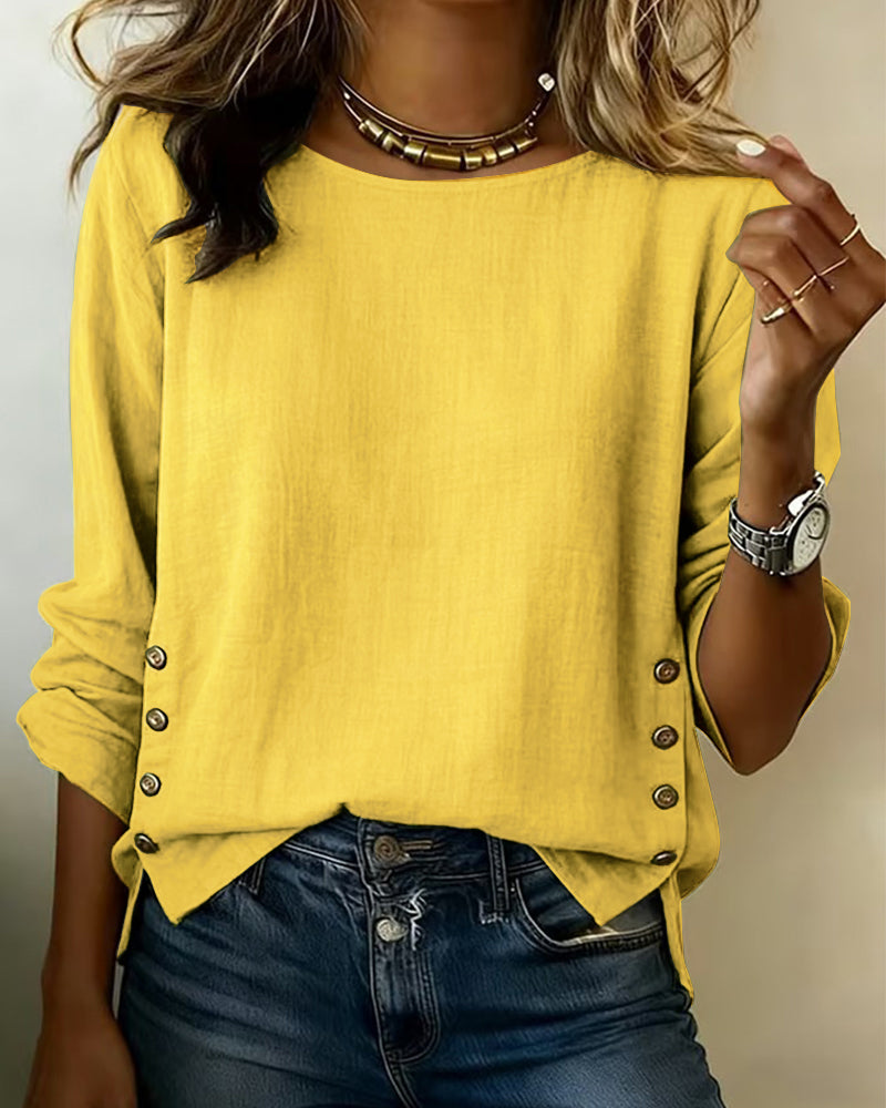 Rima - Stylish Blouse With Button