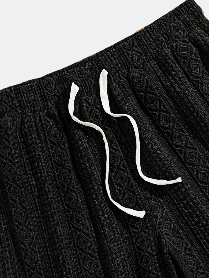 Andrew - Adjustable Drawstring Waist Shorts