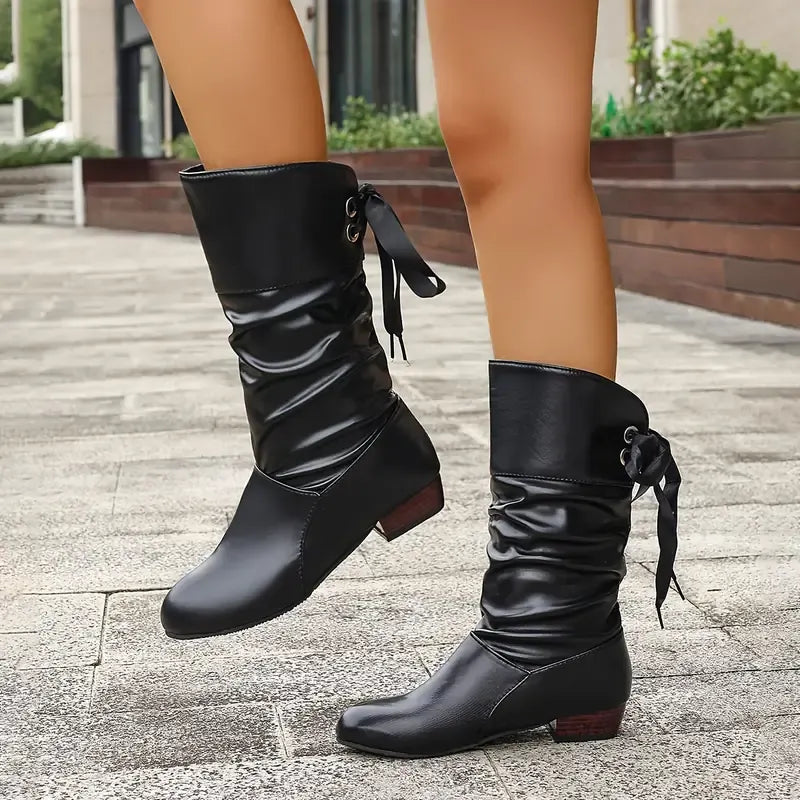Peneira - Elegant Lace-Up Ankle Boot