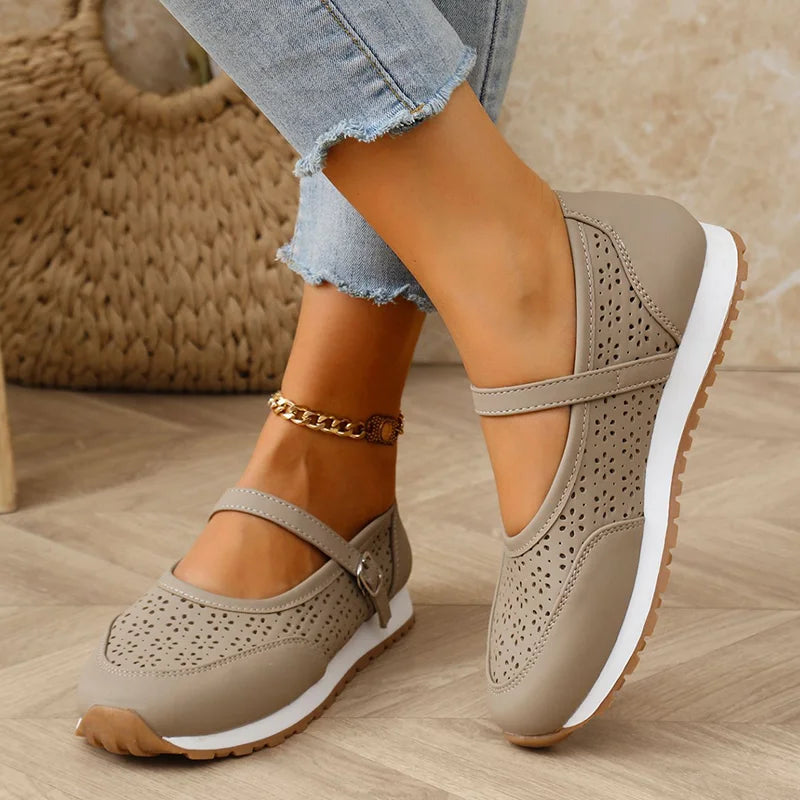 Jewell - Breathable Orthopedic Leather Shoes