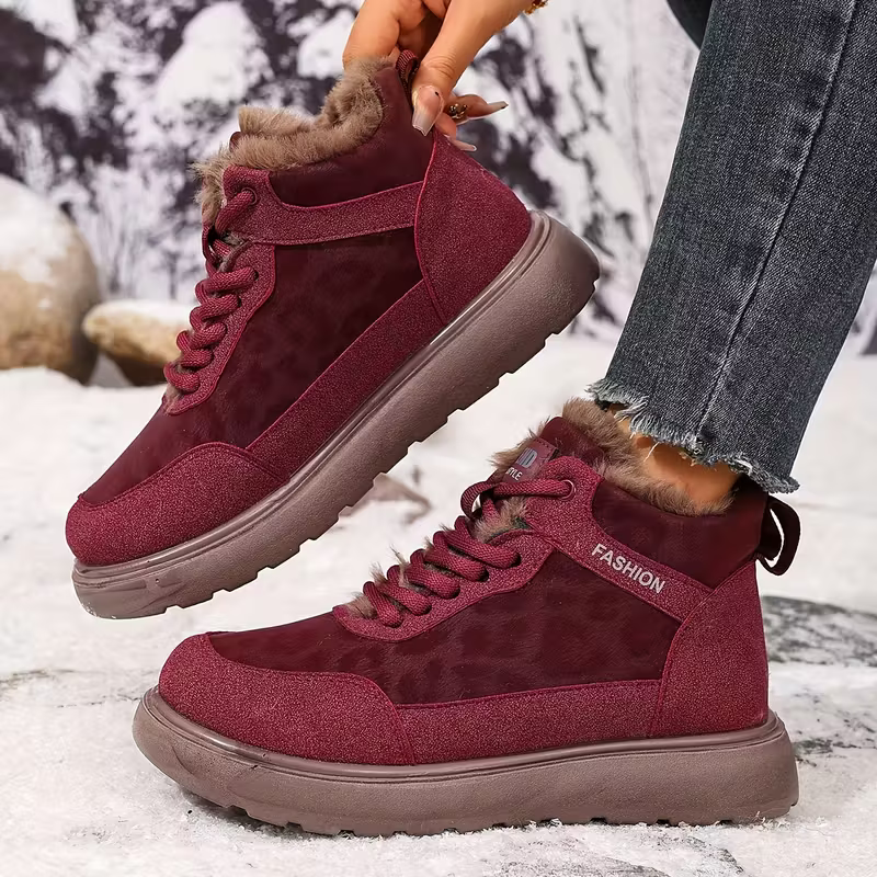 Elizia - Lace-Up Ankle Shoes with Thick Sole