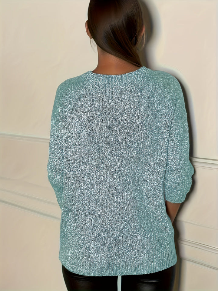 Healy - Knitted Sweater With V-Neck