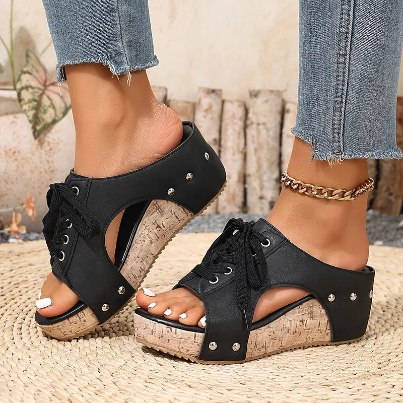 Nadiu - Comfortable Summer Wedge Slippers