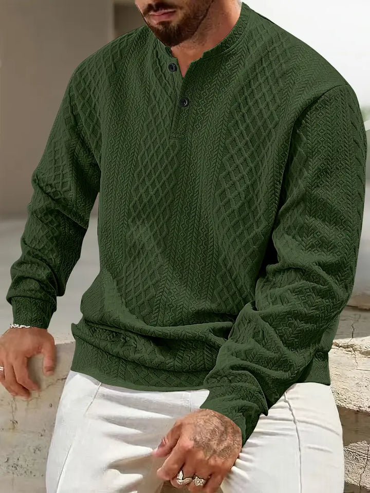 Warriner - Long Sleeve Sweatshirt With Geometric Pattern