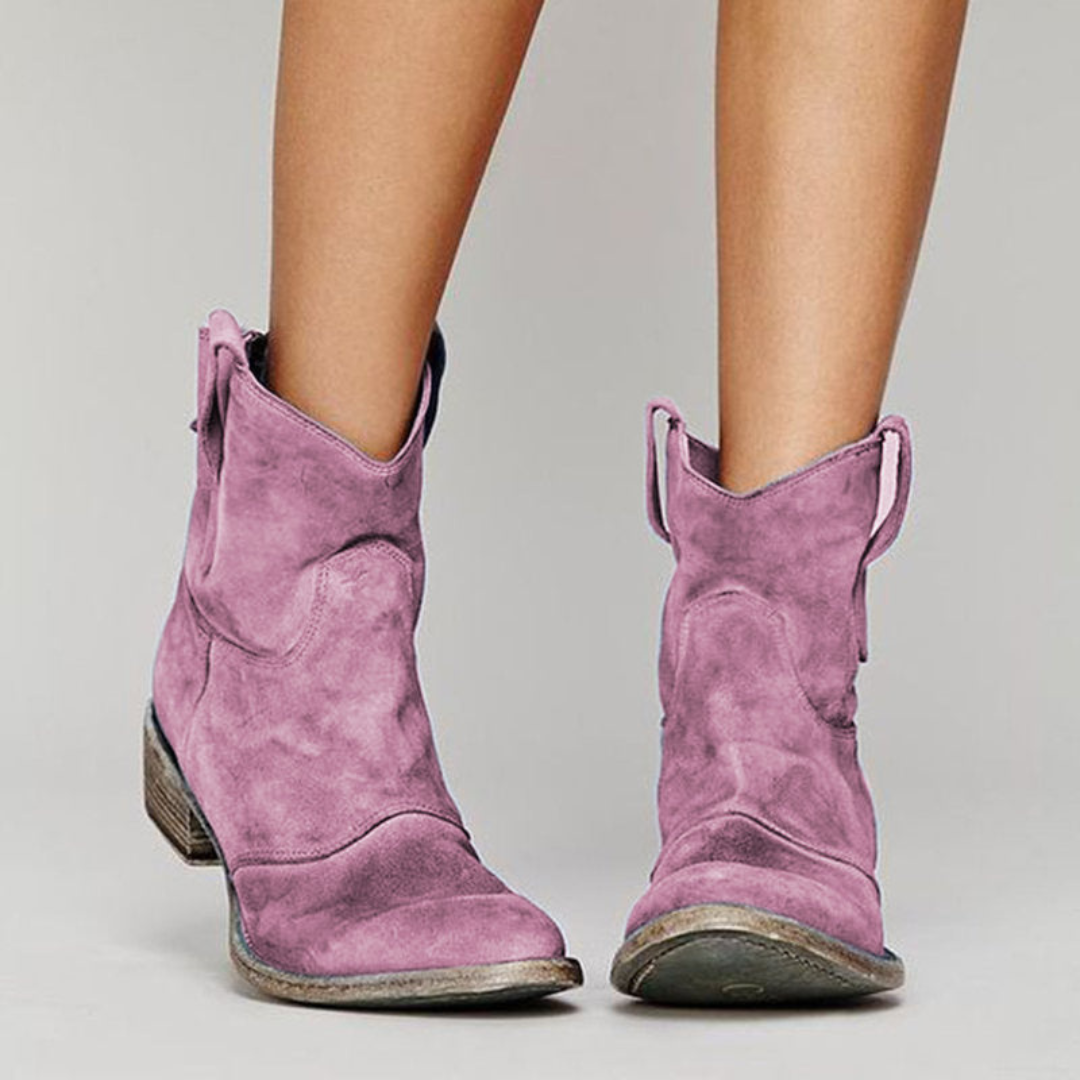 Noyara - Elegant Suede Ankle Boots